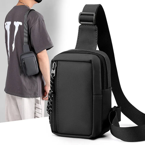 Men Purses Chest Bag Casual Mini Handbags 2022 S Nylon Small Male Cross Body Shoulder Messenger Bags