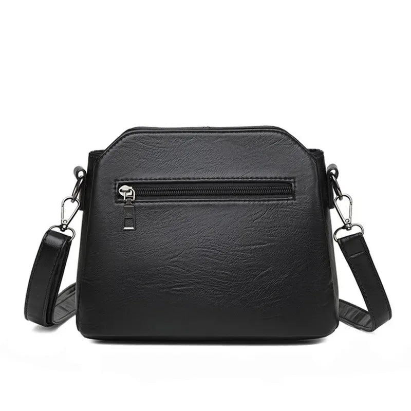 Crossbody Bag for Women – Synthetic Leather Square Shoulder Bag