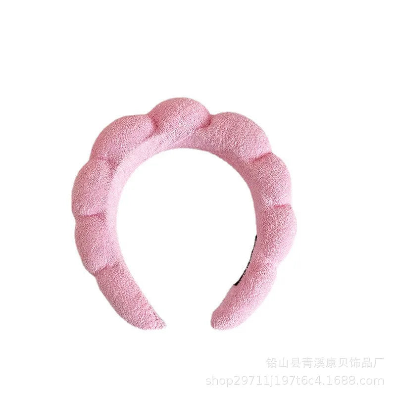 Puffy Spa Headband – Fluffy Terry Cloth Face Wash Hair Hoop