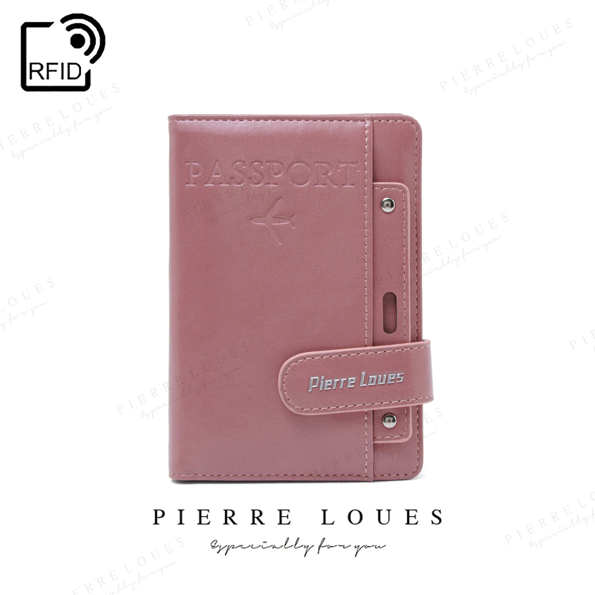 Rfid Passport Bag Pu Multi-Function Sim Card Certificate Ticket Holster Wallet
