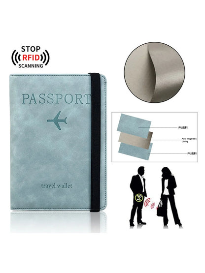 Homefish Pu Leather Wallet Travel Passport Purse Card Male Accessories Hand Carry Business Cards
