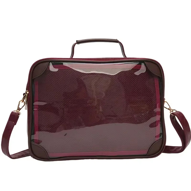 Transparent Ita Crossbody Bag – Y2K Cute DIY Display Shoulder Bag