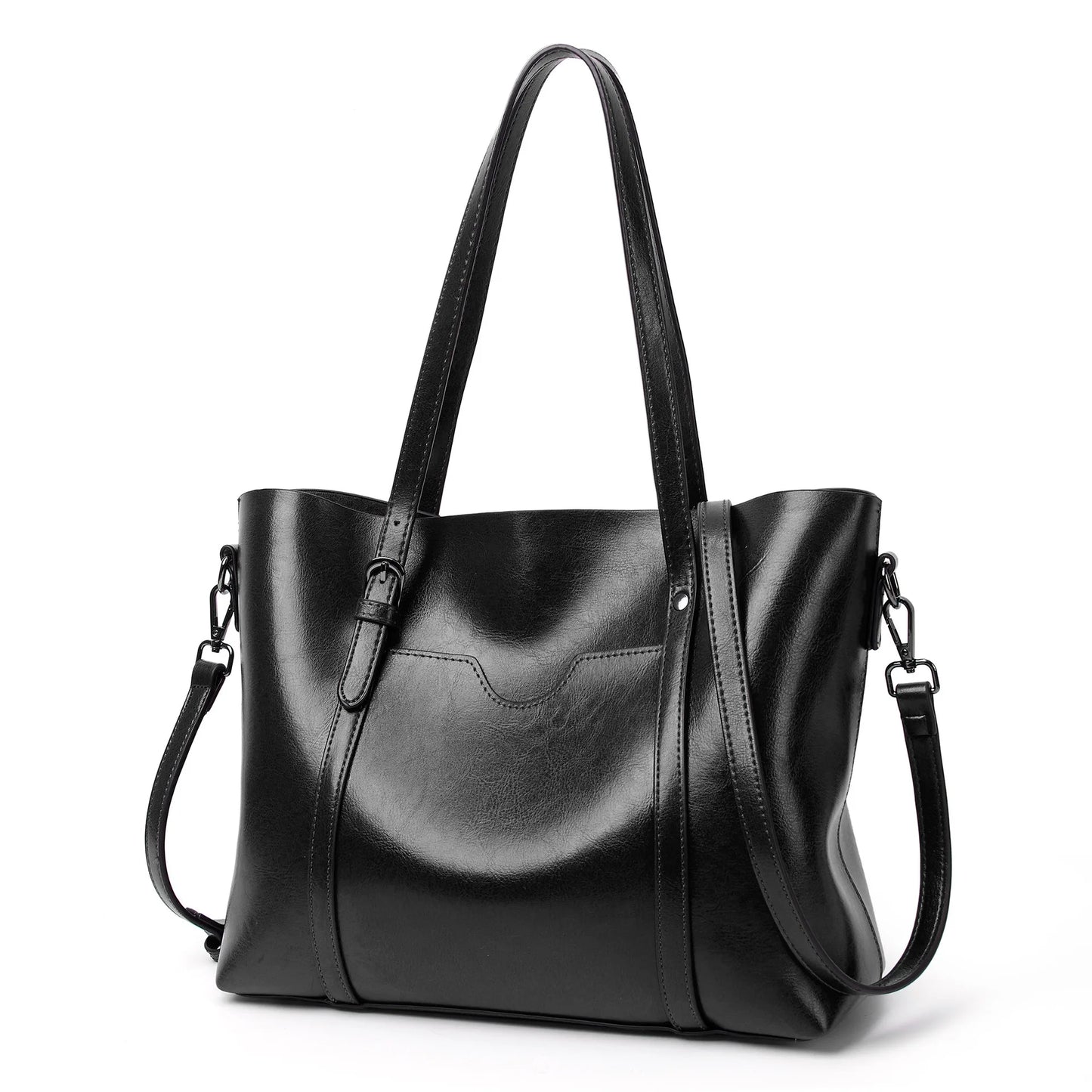 Women's Leather Tote Bag – Large Waterproof Work Handbag