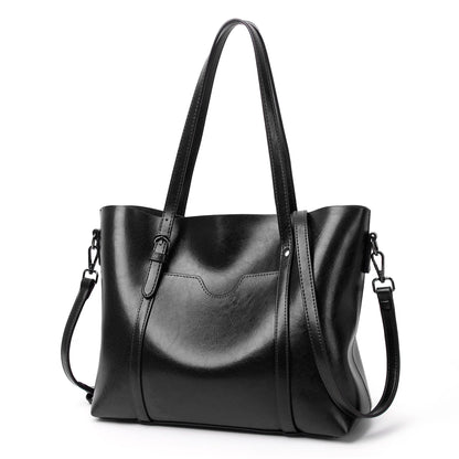 Women's Leather Tote Bag – Large Waterproof Work Handbag