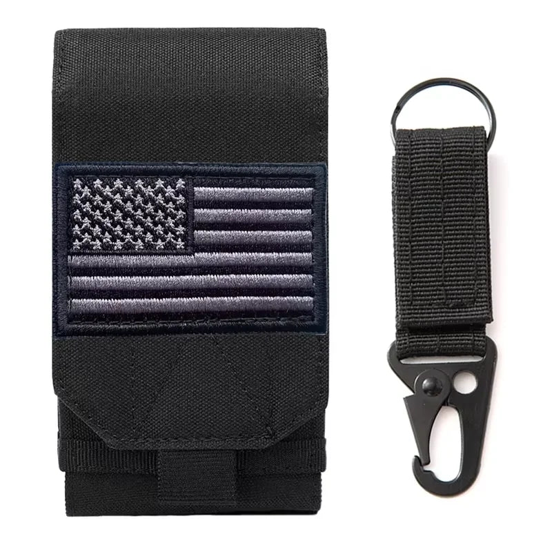 Double Molle Laser Cell Phone Pouch Tactical Belt Edc Holder Waist Accessories Bag Outdoor Camping