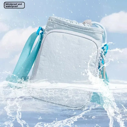 Crossbody Sling Bag with Water Bottle Holder & Phone Pocket