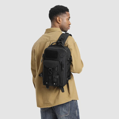 Single-Shoulder Bag Men S Large-Capacity Oxford Fabric Waterproof Crossbody Multi-Functional