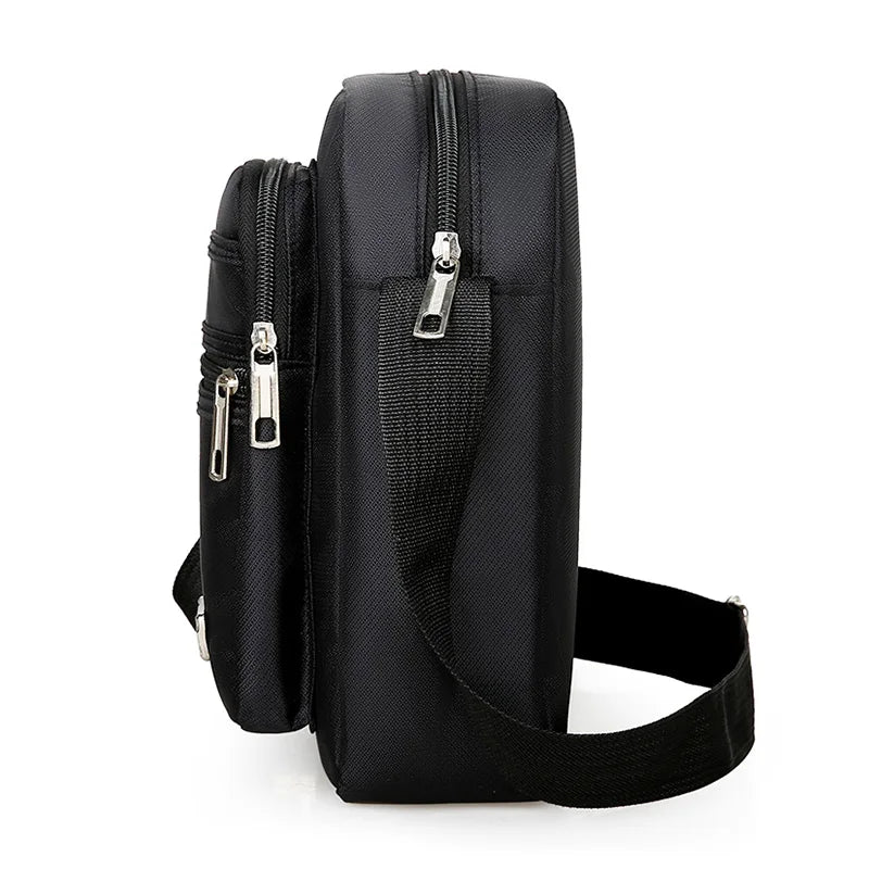 Men S Shoulder Bag Business Leisure Large Capacity Portable Handbag Multi Layer Waterproof Summer
