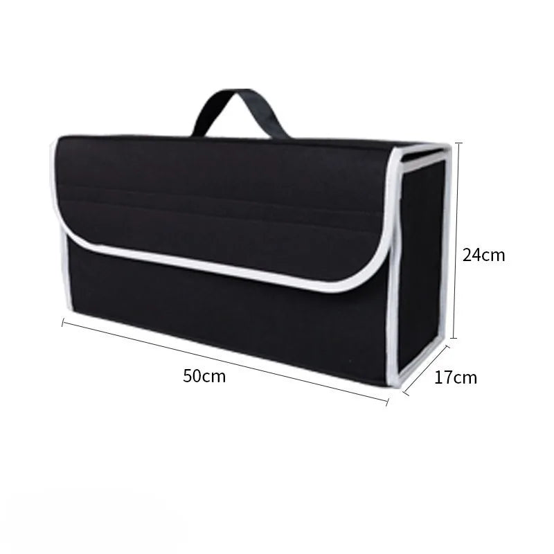 Car Trunk Organizer – Foldable Felt Storage Box for Auto