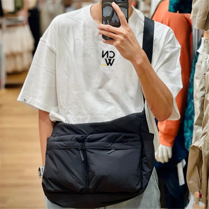 Top Thickened Casual Messenger Bag Single Shoulder Bag Large Capacity Laptop Multi Pocket Sports Bag