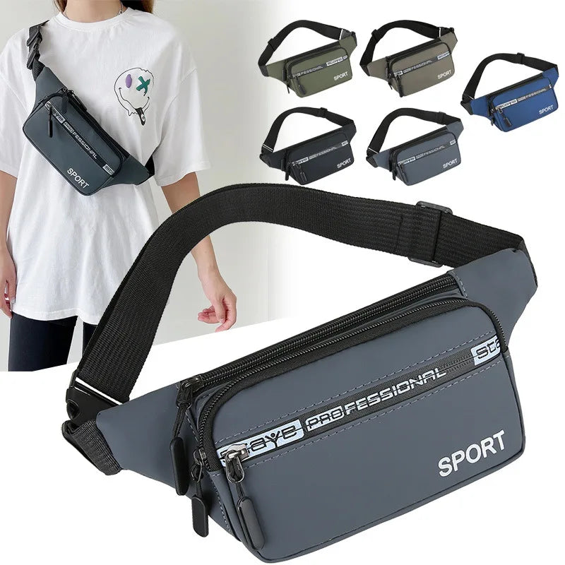 Men S Waist Bag Casual Sports Running Mobile Phone Storage Large-Capacity Waist Bag