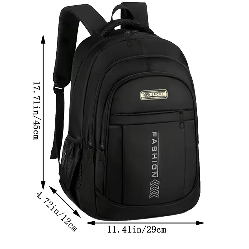 Large Sport Backpack for Men & Women – Multi-Pocket School & Travel Bag