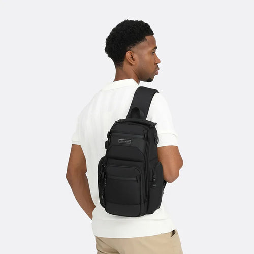 Men S Multi-Functional Lightweight Travel Hand-Held Oxford Fabric Waterproof Large-Capacity
