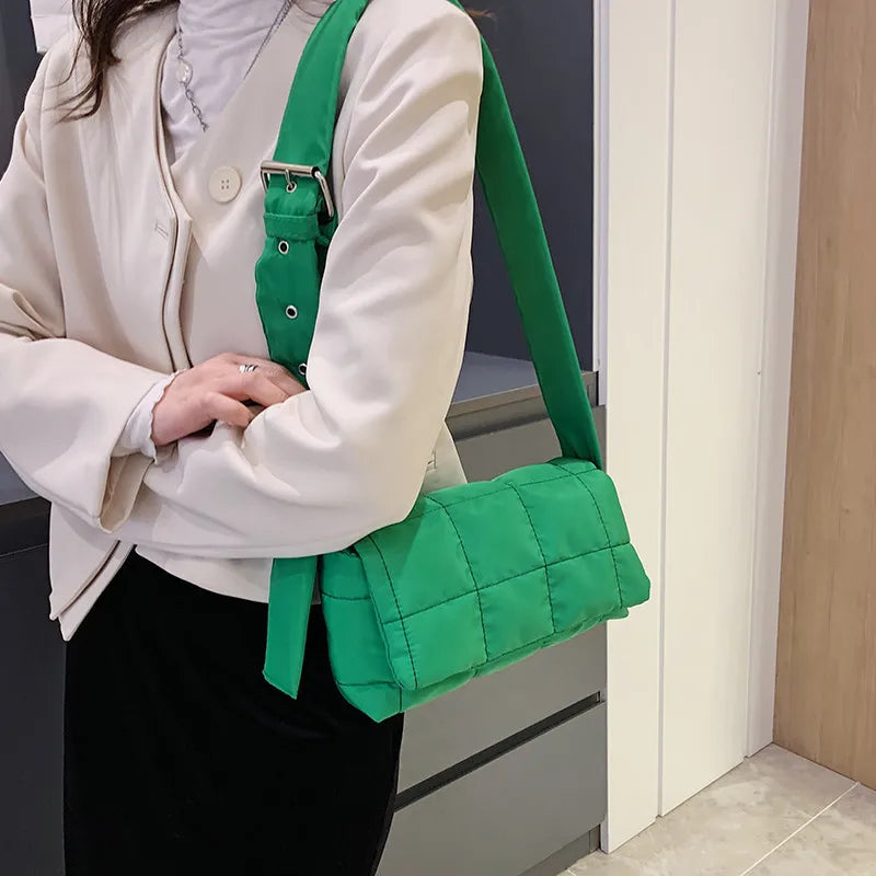 Space Cotton Down Jacket Shoulder Bag Strap Adjustment