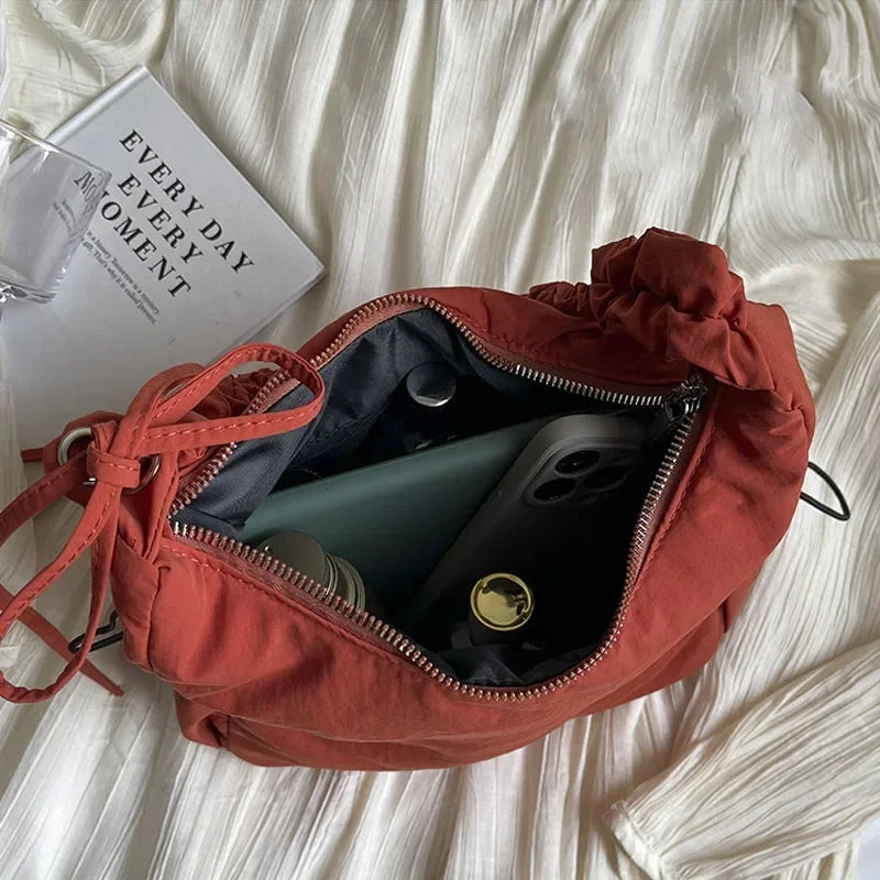 High-Quality Nylon Women S Shoulder Bag Work Style Casual Crossbody Trend Y2k Handbags Travel