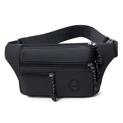 Cross-Body Anti Water Waist Bag Men Women Simple Sports Shoulder Large Capacity Mobile Phone Storage