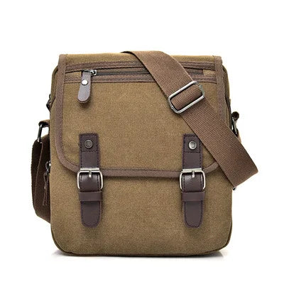 Wear-Resistant Button-Up Crossbody Single-Shoulder Bag