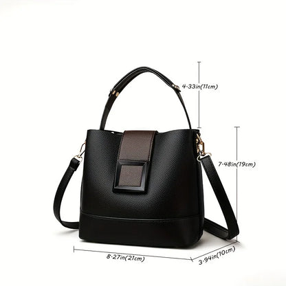 Patent Leather Shoulder Bag Women Stylish Underarm Handbag