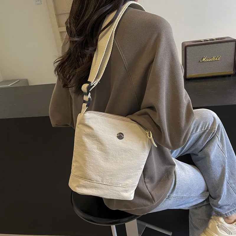 Minimalist Nylon Crossbody Sling Bags Woman Lightweight Women S Bag Adjustable Strap Shoulder Purse