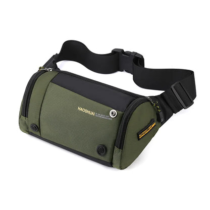 Men S Chest Bag Large Capacity Crossbody Function Waist Korean Version Shoulder Across Movement