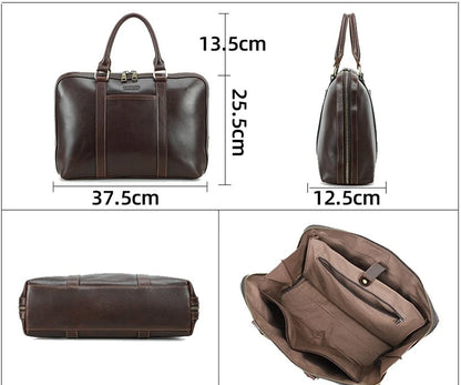 14 2-Inch Computer Leather Large-Capacity Men S Bag