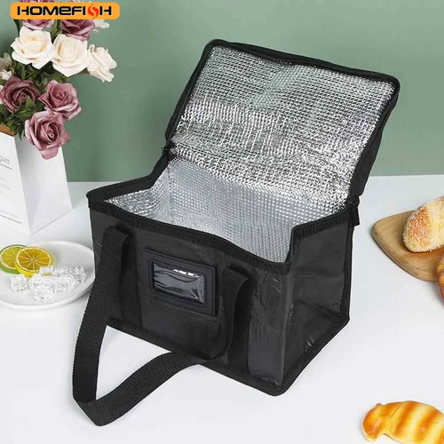 Convenient Takeaway Delivery Tote Bag Homefish Warm Insulated Lunch Pouch