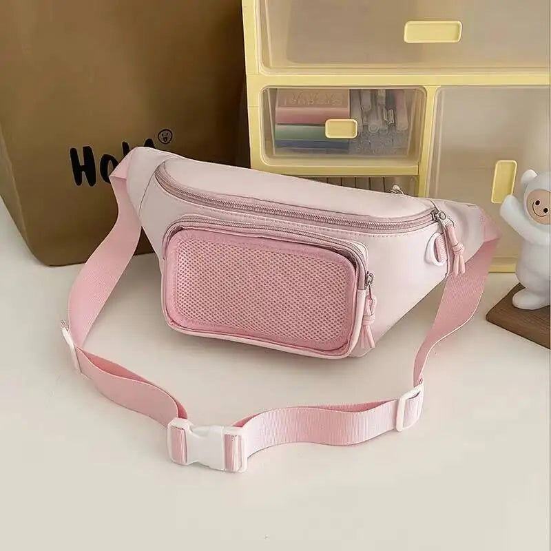 Cute Ita Waist Bag – Transparent Window Chest Fanny Pack for Women