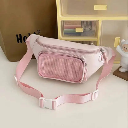 Cute Ita Waist Bag – Transparent Window Chest Fanny Pack for Women