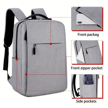 Large Capacity Travel Backpack School Bag with Zipper Closure