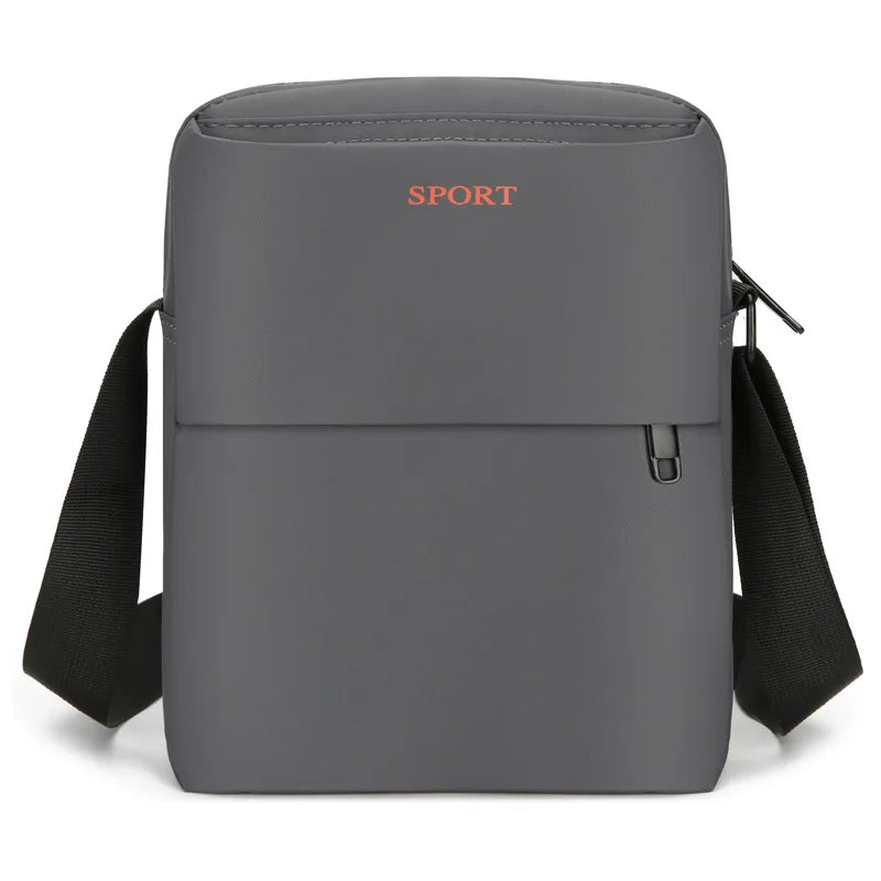 Men S Large-Capacity Single-Shoulder Bag Casual Sports Crossbody Bag Multi-Compartment Commuter