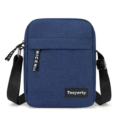 Men S Small Trendy Shoulder Bag Small Messenger Bag Simple Nylon Mobile Phone Bag