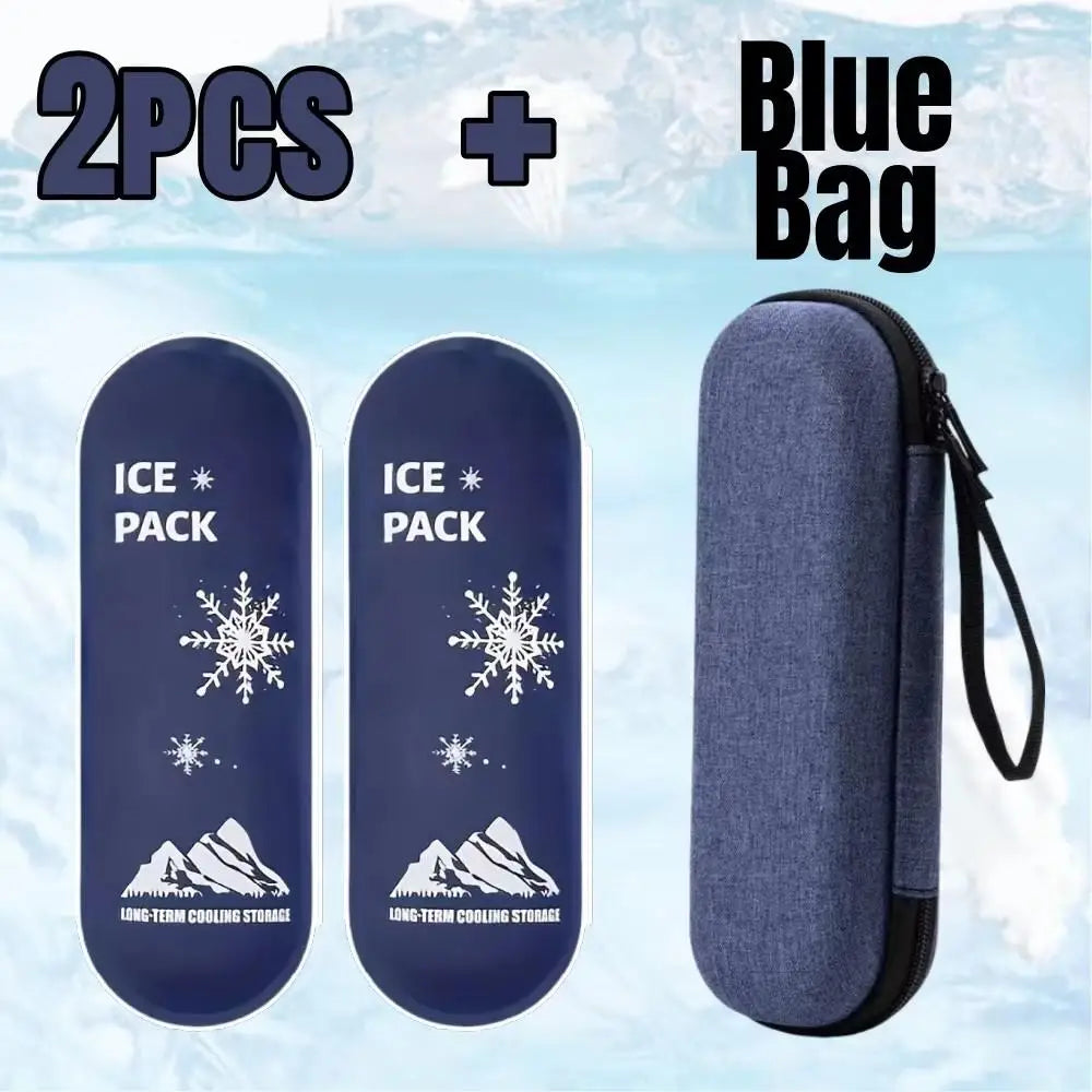 Homefish 1 Or 6 Pcs Diabetic Insulin Travel Cooler Set Reusable Gel Ice Pack Portable Outdoor