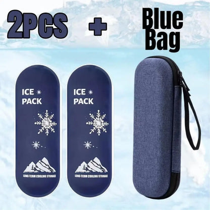 Homefish 1 Or 6 Pcs Diabetic Insulin Travel Cooler Set Reusable Gel Ice Pack Portable Outdoor