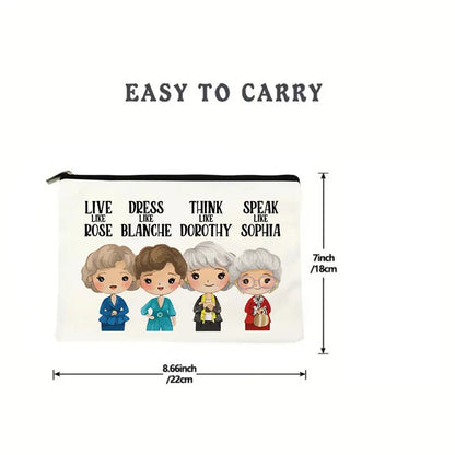Cute Cartoon Makeup Bag Zipper Clutches Coin Purse Phone Cosmetic Bag Stationery Bag