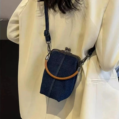 Leather Minimalist Top Handle Bag Detachable Strap