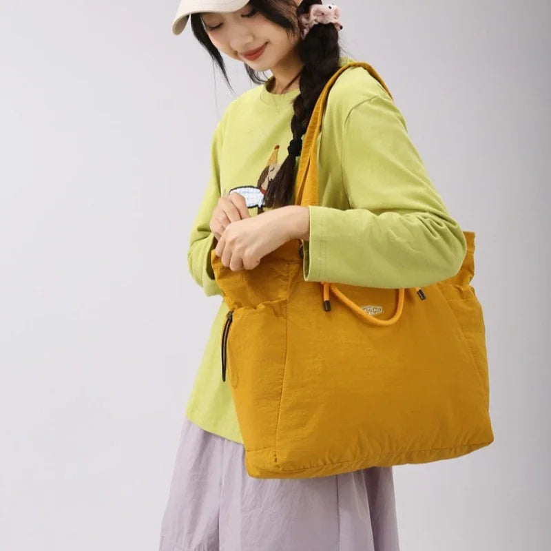 Large Nylon Tote Bag for Women – Knotted Rope Shopper