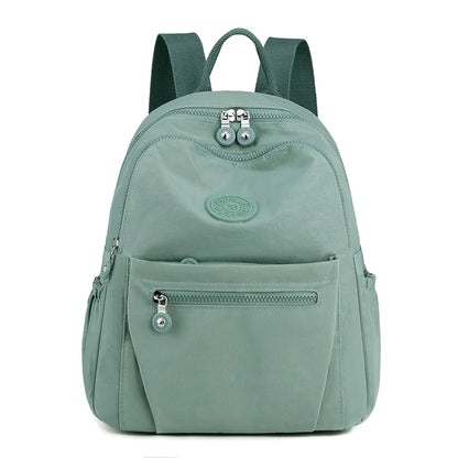 Multi-Pocket Nylon Tote Bag Lightweight Nylon Backpack Women - Waterproof