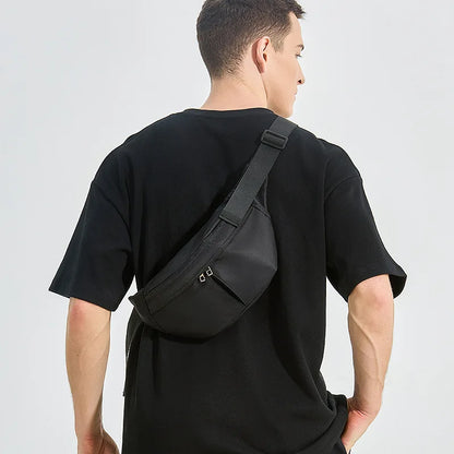 Men S Crossbody Bag Japanese Women Nylon Waterproof Leisure Chest Light Commuting Small Waist