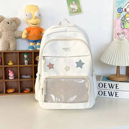 Star Ita Backpack – Transparent Display School Bag for Girls
