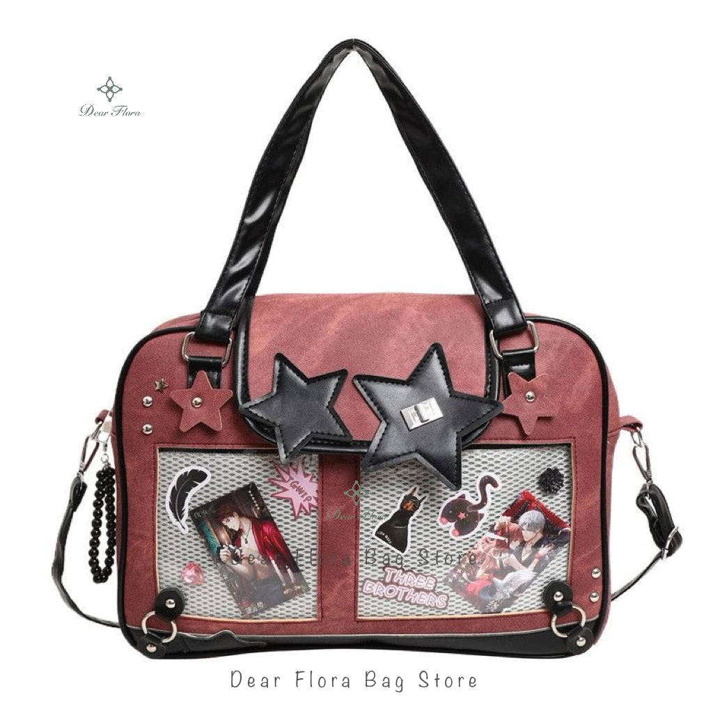 Star Ita Bag – Y2K Lolita Crossbody with Transparent Window