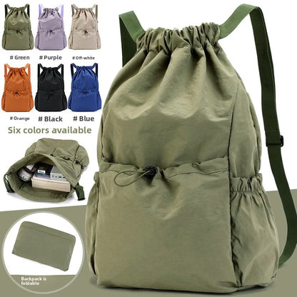 Lightweight Drawstring Backpack – Women's Sports & Travel Bag