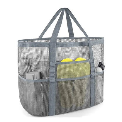 Large Mesh Beach Tote Bag Lightweight Quick-Dry Pool Bag