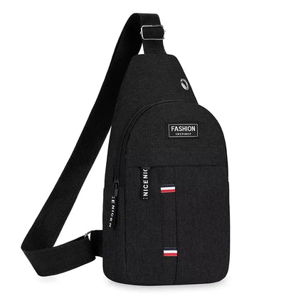 Homefish Men S One Shoulder Crossbody Chest Bag Large Capacity Small Shoulder Bag