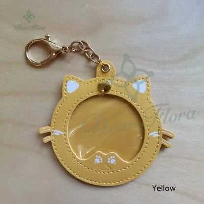 Cat Shape Badge Display Holder – 58mm Pin Protective Cover for Ita Bag