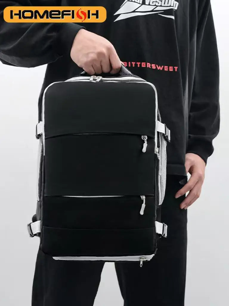 Homefish Casual Anti-Theft Travel Backpack Waterproof Large Capacity Backpack Usb Charging Port