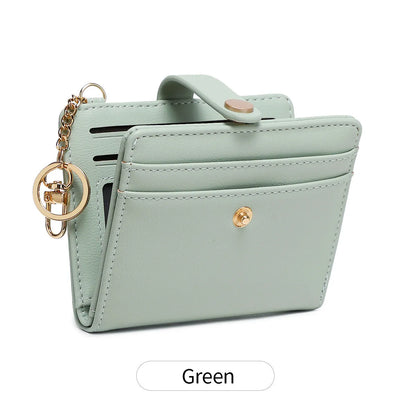 Double-Folding Ultra-Thin Card Case Rfid Anti-Theft Swiping Women S Wallet