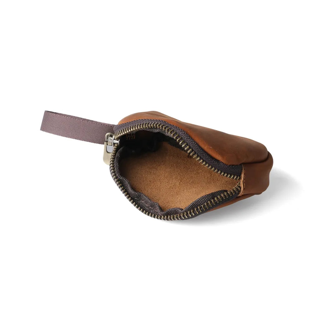 Genuine Leather Small Coin Purse Coin Pocket Top Layer Cowhide