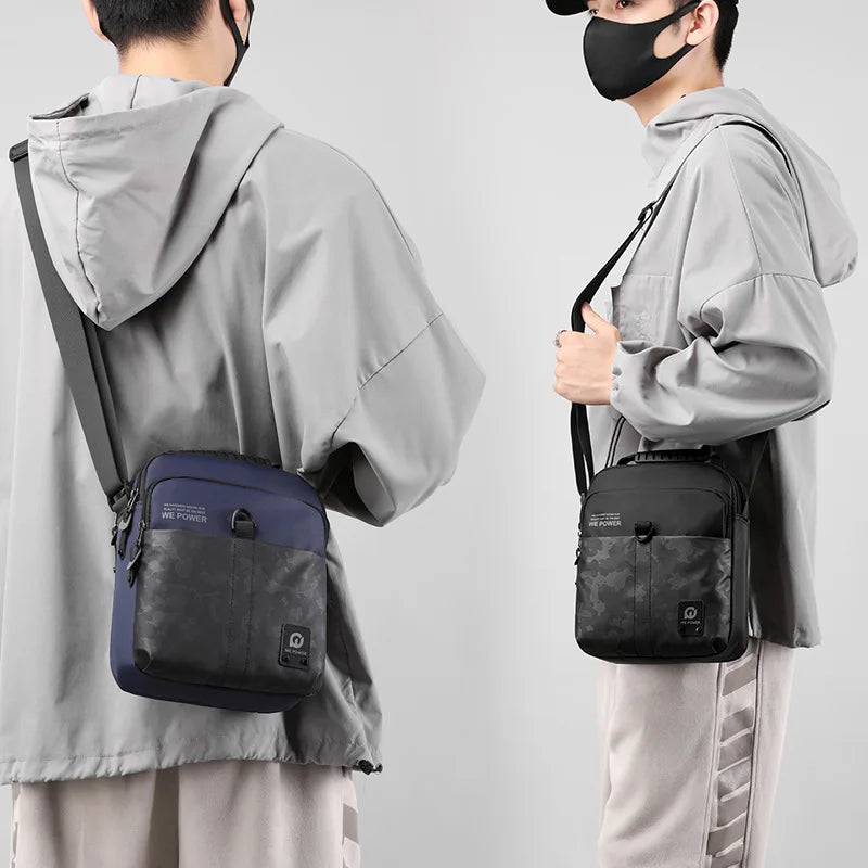 Men S Sports Crossbody Bag Outdoor Street Leisure Large Capacity Waterproof Boys Shoulder