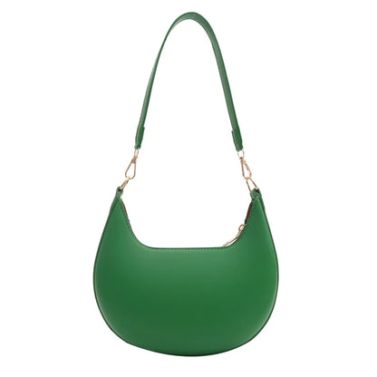 PU Leather Crescent Shoulder Bag for Women