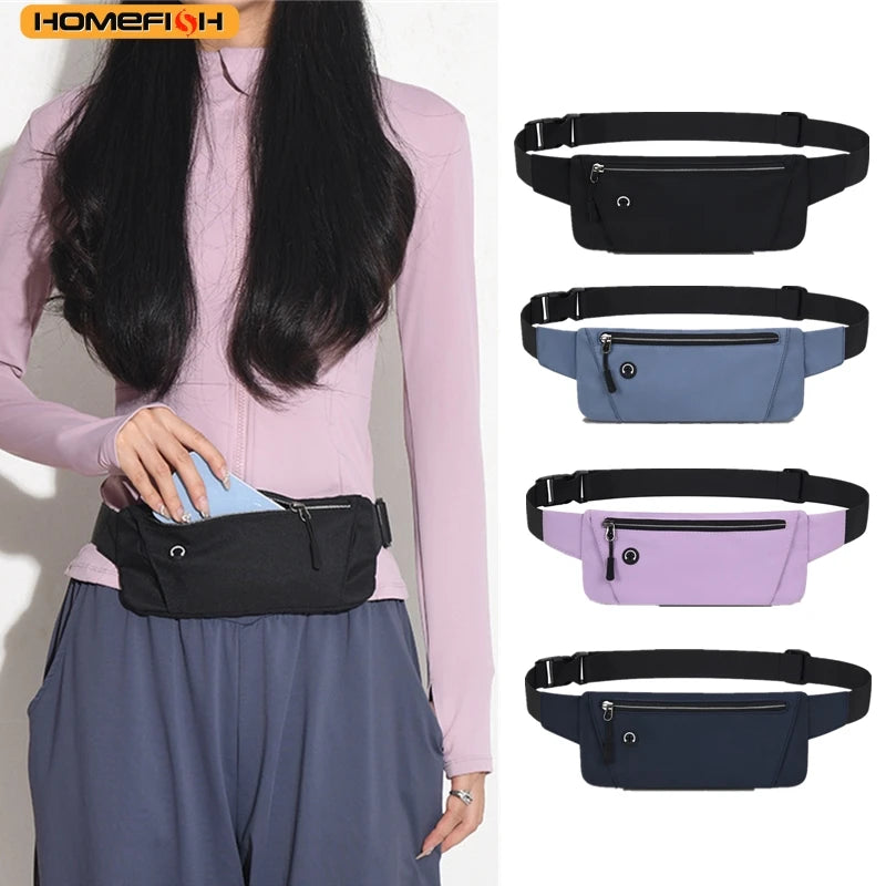 Homefish Running Waist Bag Sports Belt Pouch Mobile Phone Men Women Pack Lightweight Gym